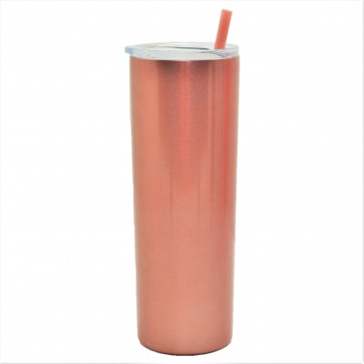 500406- ROSE GOLD 20OZ SKINNY STAINLESS STEEL TUMBLER